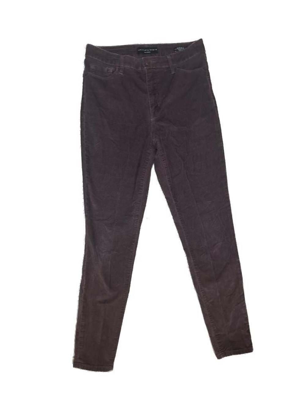 Sanctuary Social Skinny High Rise Corduroy Pants‎ in Burgundy